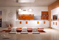 دکوراسیون داخلی آشپزخانه مدرن با ترکیبات ساده