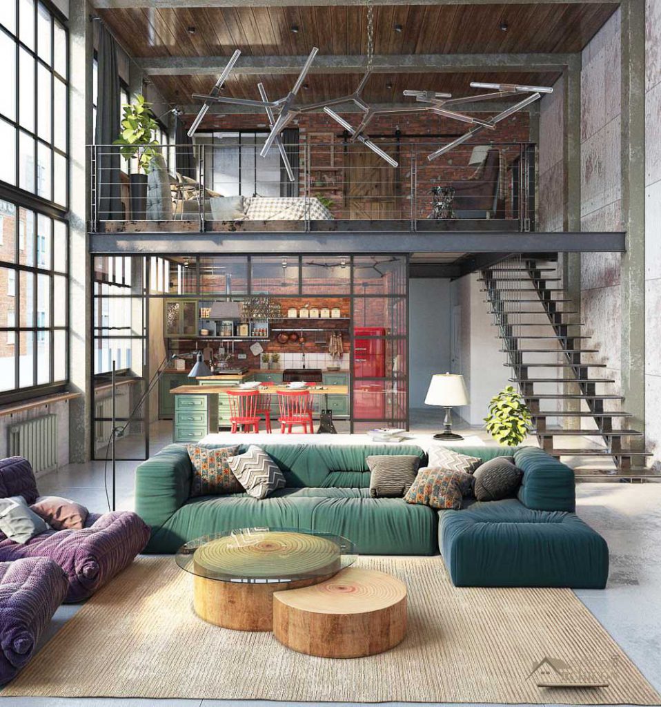 double-height-modern-living-room-21 | آرچیکان