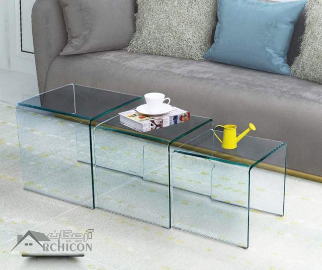 مدل میز جلو مبلی شیشه ای